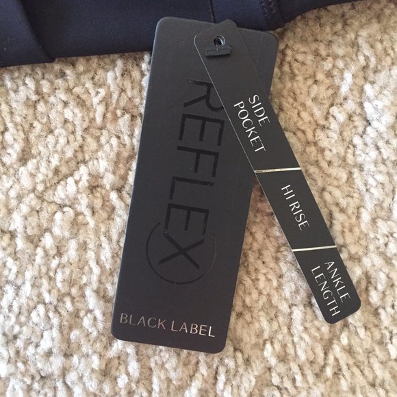 NWT Reflex black high waisted leggings, M - Picture 8 of 12